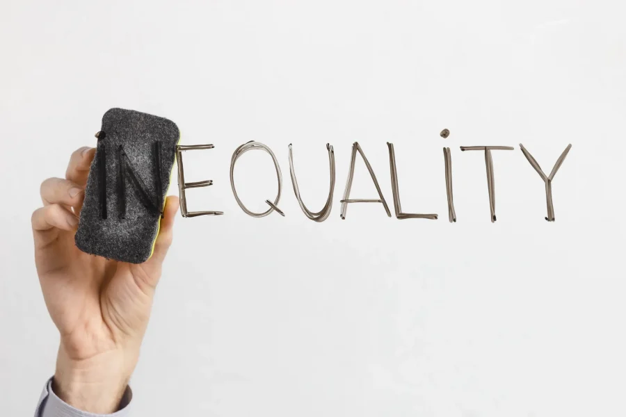 cleaning-part-in-in-word-inequality-on-white-backg-2023-11-27-04-50-45-utc